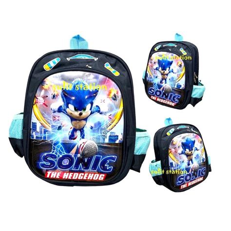 SONIC HEDGEHOG KIDS SCHOOL BACKPACK BAG, Hobbies & Toys, Toys & Games on Carousell