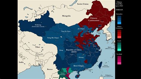 Chinese Civil War Map