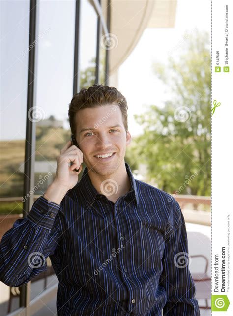 Business man phone stock image. Image of people, looking - 9148649