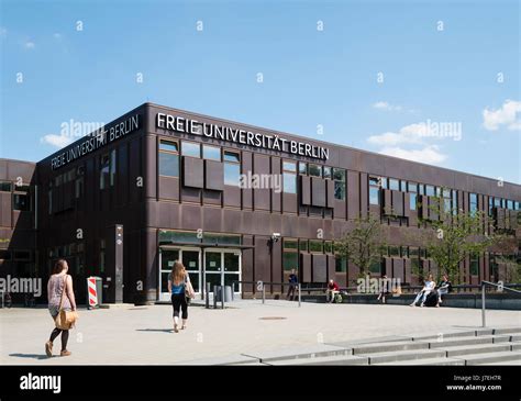 Student buildings on campus at Free University of Berlin in Dahlem ,Berlin Germany Stock Photo ...