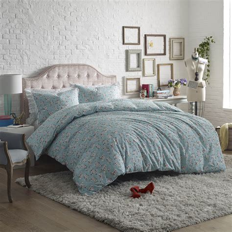 Lady Pepperell Brigitte Cotton Floral Comforter Set, Twin/Twin XL, Blue - Walmart.com - Walmart.com