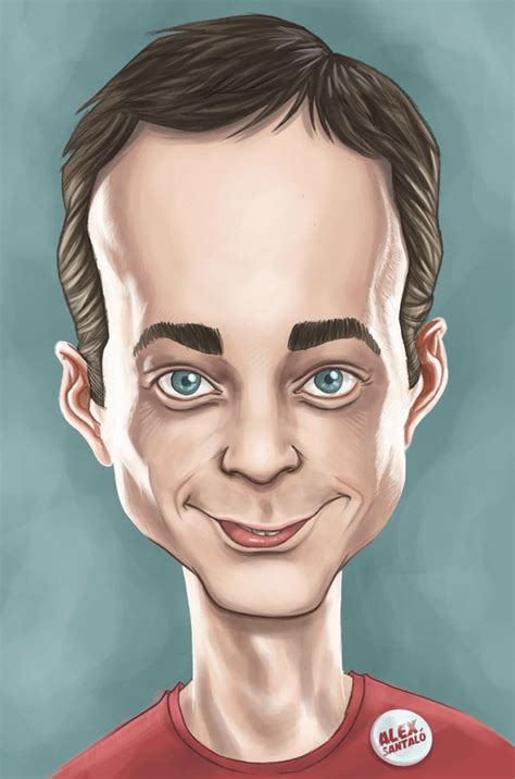 Sheldon Cooper by ~alexsantalo on deviantART Celebrity Caricatures ...