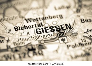 Giessen Germany On Map Stock Photo 1579760338 | Shutterstock