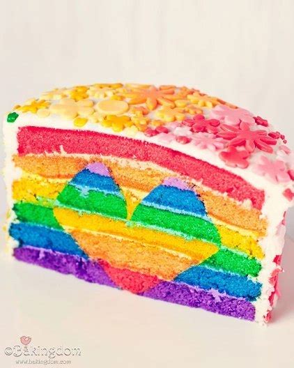 Awesome Rainbow Heart Cake – Edible Crafts