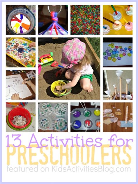 13 {Fun} Activities for Preschoolers