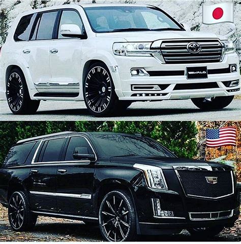 The all round better SUV is??? #autojoshng #toyota #landcruiser #cardillac #escalade | Suv cars ...