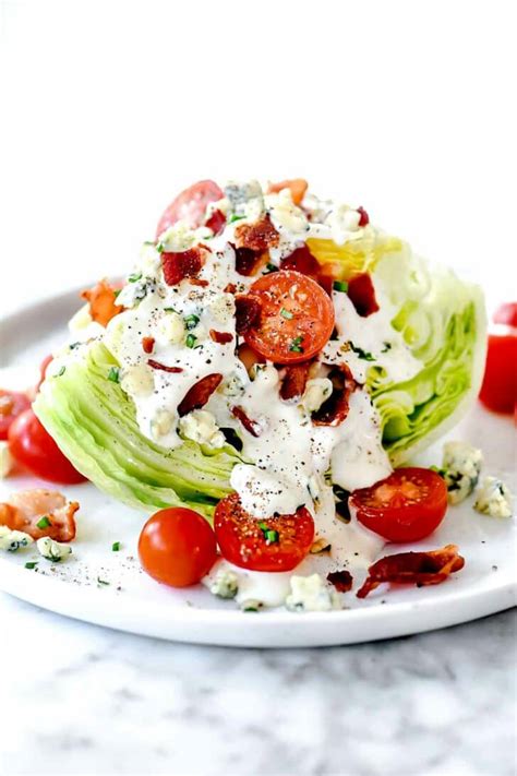 Classic Wedge Salad (+ Blue Cheese Dressing) | foodiecrush.com