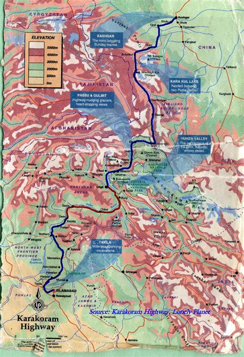 √ Karakoram Highway Map - Popular Century