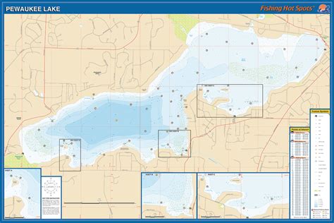 Pewaukee Lake Depth Map | Zip Code Map