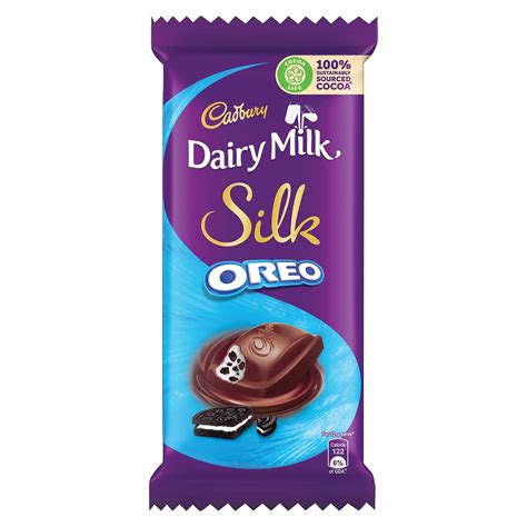 Cadbury Dairy Milk Silk Oreo Chocolate Bar, 130 g