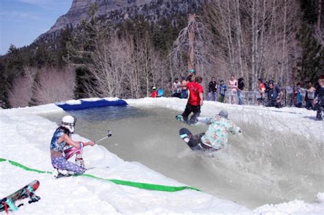 Las Vegas Ski and Snowboard Resort Celebrates Closing Day with Pond Skim on Sunday | First ...