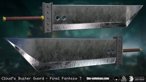 Cloud Strife Buster Sword (Final Fantasy VII) - 3D Model by timcoleman