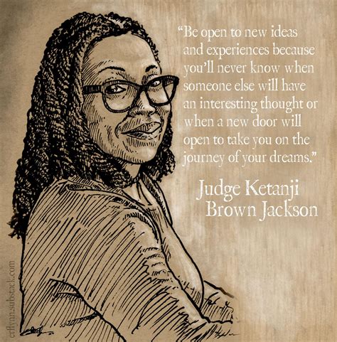 Judge Ketanji Brown Jackson Drawing and Quote [OC] : Illustration