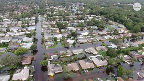 Drone shows Daytona Beach flooding after Tropical Storm Ian