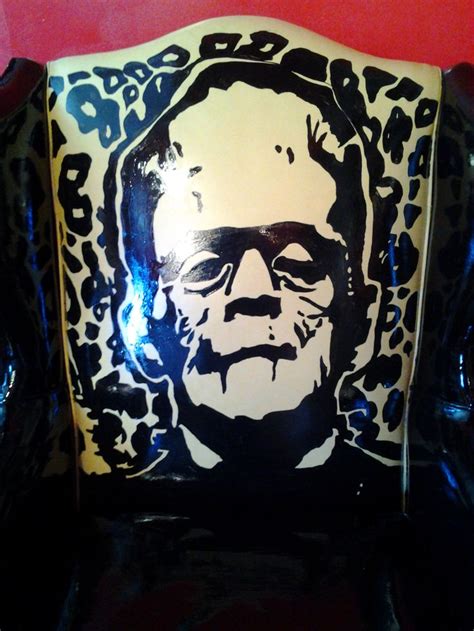 frankenstein chair seat back | Chairs repurposed, Hand painted chairs, Art chair