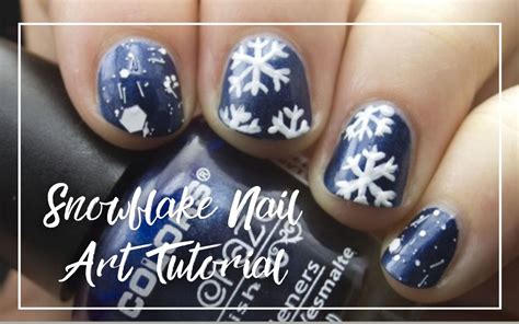 Easy Snowflake Nail Art Tutorial