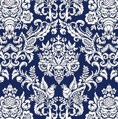 🔥 [40+] Navy Blue Damask Wallpapers | WallpaperSafari