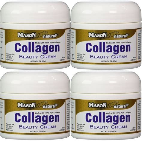 4 x Pure Collagen Cream Moisturizing Hydrolyzed Reduce Fine Lines Wrinkles Skin #MasonVitamins ...