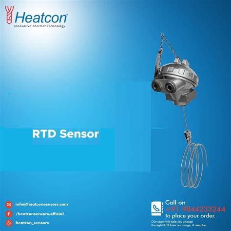 RTD Temperature Sensor, -200 to 600 deg C at Rs 1000/piece in Bengaluru | ID: 2848980633873