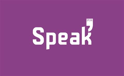 Speak Logo on Behance