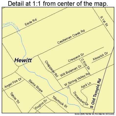 Hewitt Texas Street Map 4833428