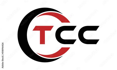 TCC three letter swoosh logo design vector template | monogram logo ...