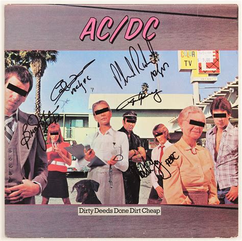 Lot Detail - AC/DC Signed "Dirty Deeds Done Dirt Cheap" Album