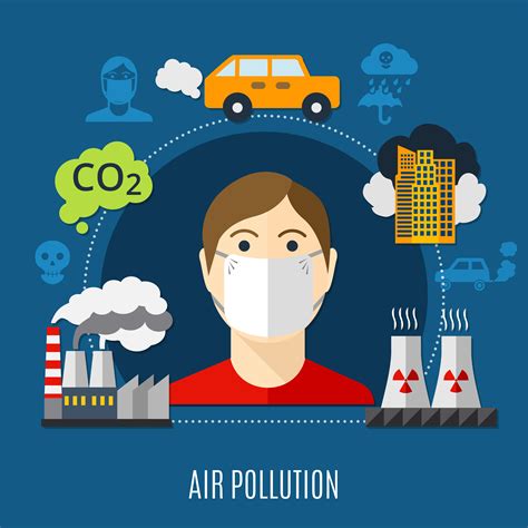 Air Pollution Concept 1483663 Vector Art at Vecteezy