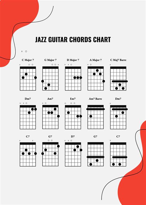 Jazz Guitar Chords Chart in Illustrator, PDF - Download | Template.net