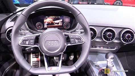 2017 Audi TT Convertible S Line - Interior Walkaround - 2016 Paris Motor Show - YouTube