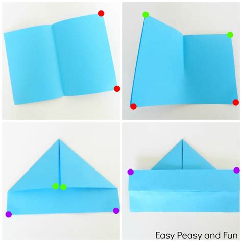 How to Make a Paper Boat - Origami for Kids - Easy Peasy and Fun