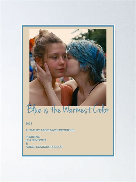 "Blue is the Warmest Color Movie Poster" Poster by moonaetae | Redbubble