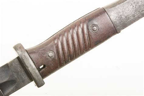 Rare riveted Matching K98 bayonet marked 44 asw – fjm44