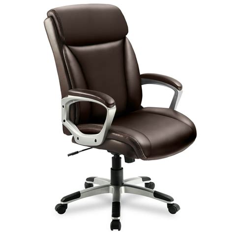 ComHoma Office Chair High Back Leather Ergonomic Executive Chair, Brown - Walmart.com - Walmart.com