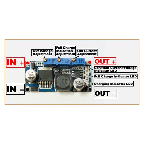 LM2596 DC-DC BUCK CONVERTER CURRENT AND VOLTAGE ADJUSTABLE