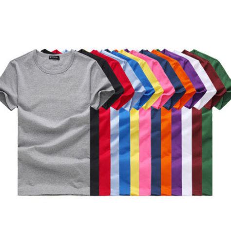 T-shirts & Tops - Bulk Plain T-Shirts in Various Colors and Different ...