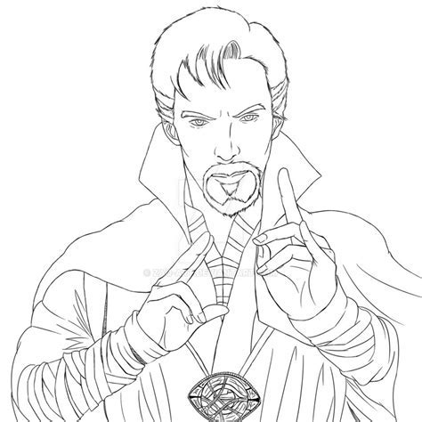 Doctor Strange And Time Stone Coloring Page - Free Printable Coloring Pages for Kids