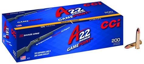 CCI Ammunition Gamepoint .22 Winchester Magnum Rimfire 35 grain ...