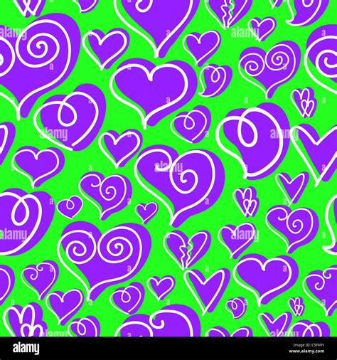 Seamless heart pattern background illustration Stock Photo - Alamy