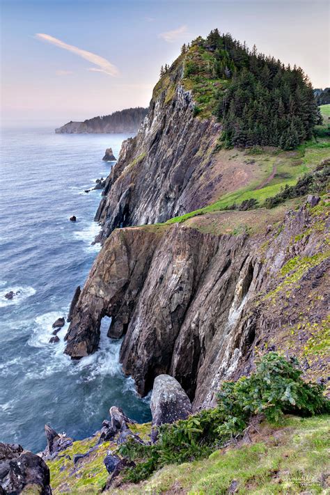 Sea Cliffs of Neahkahnie Mountain Along Oregon North Coast - Oregon ...