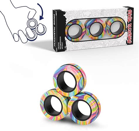 Magnetic Rings Fidget Toy Set (3, Or Pack) | ubicaciondepersonas.cdmx.gob.mx