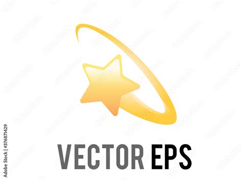 Vector cartoon styled stylised star swirling emoji icon in a yellow ring circle, feeling dizzy ...