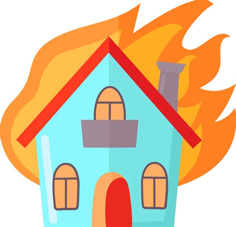 House Fire clipart, cliparts of House Fire free download (wmf, eps ...