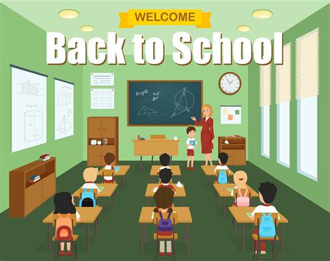 School Classroom Template 477067 Vector Art at Vecteezy