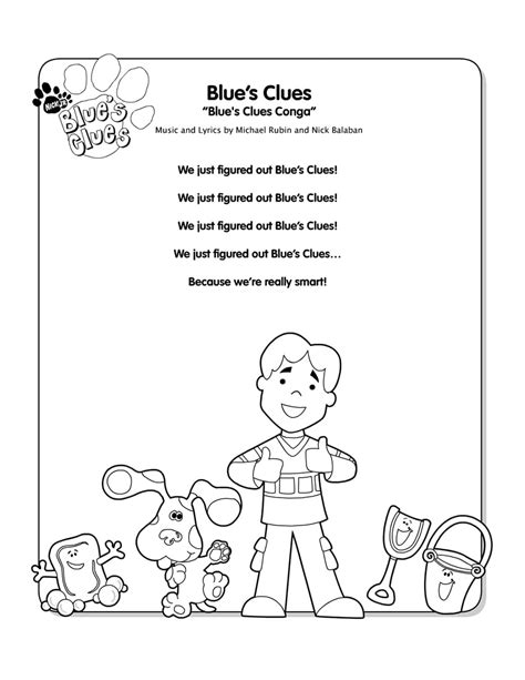 Blue's Clues song lyrics | Nick Jr.