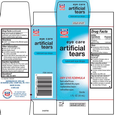 NDC 11822-9854 Artifical Tears