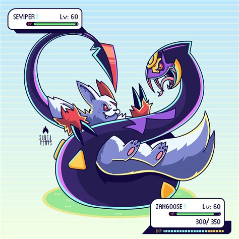 POKEMON - Zangoose vs. Seviper | Behance