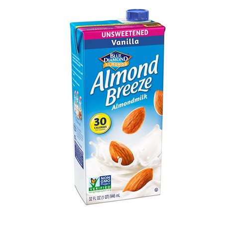 Almond Breeze Almondmilk, Unsweetened Vanilla, 32 fl oz - Walmart.com ...