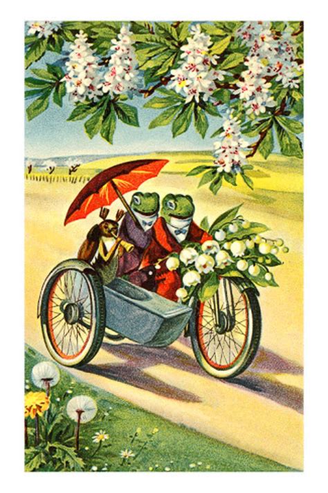 Frog Hopper Glen: Vintage Frog Illustrations - Cartoon Style