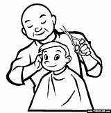 Barber Coloring Pages sketch template